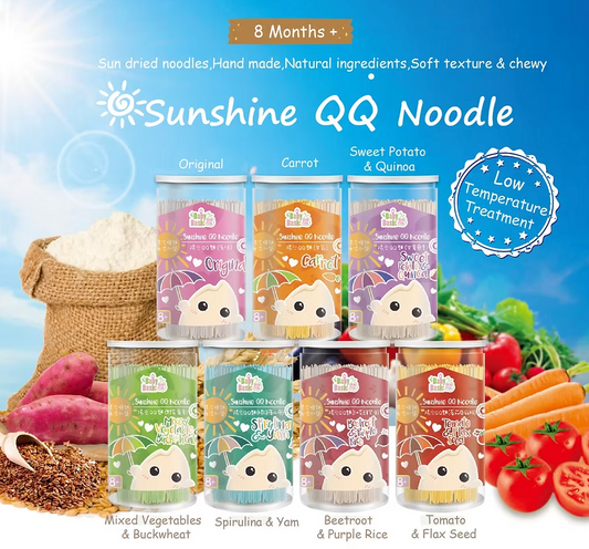 Baby Basic Sunshine QQ Noodle - Beetroot & Purple Rice