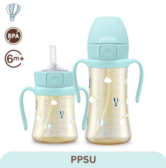 GROSMIMI PPSU Straw cup 200/300ml BALLON 6m+