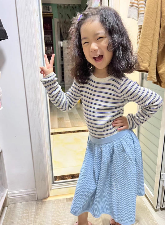 FUB Pointelle Skirt ametyst 3-4Y Purple