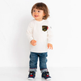 Load image into Gallery viewer, MIKI HOUSE Black Bear First Shoes Denim
