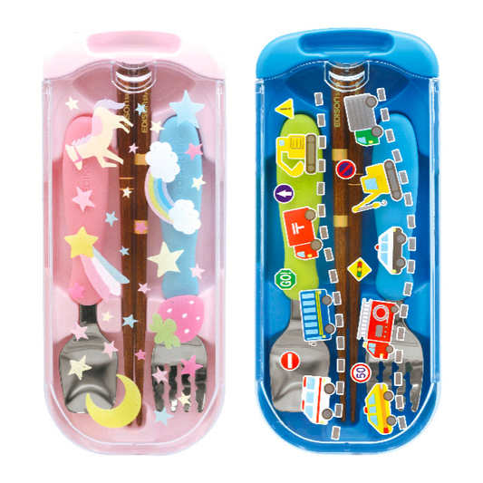EDISON Mama Portable Utensils Set with Case 3Y+