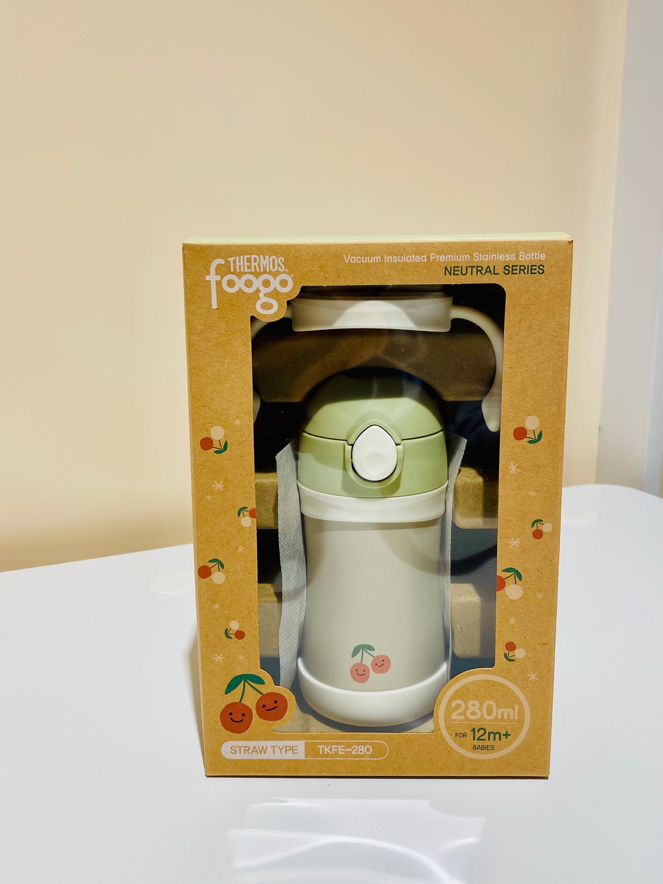 Thermos Foogo Straw Insulated Bottle | 280ml 12M+