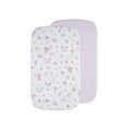 Load image into Gallery viewer, Living Textiles Organic Jersey 2pk Bassinet Fitted Sheets - Whimsical Wonderland
