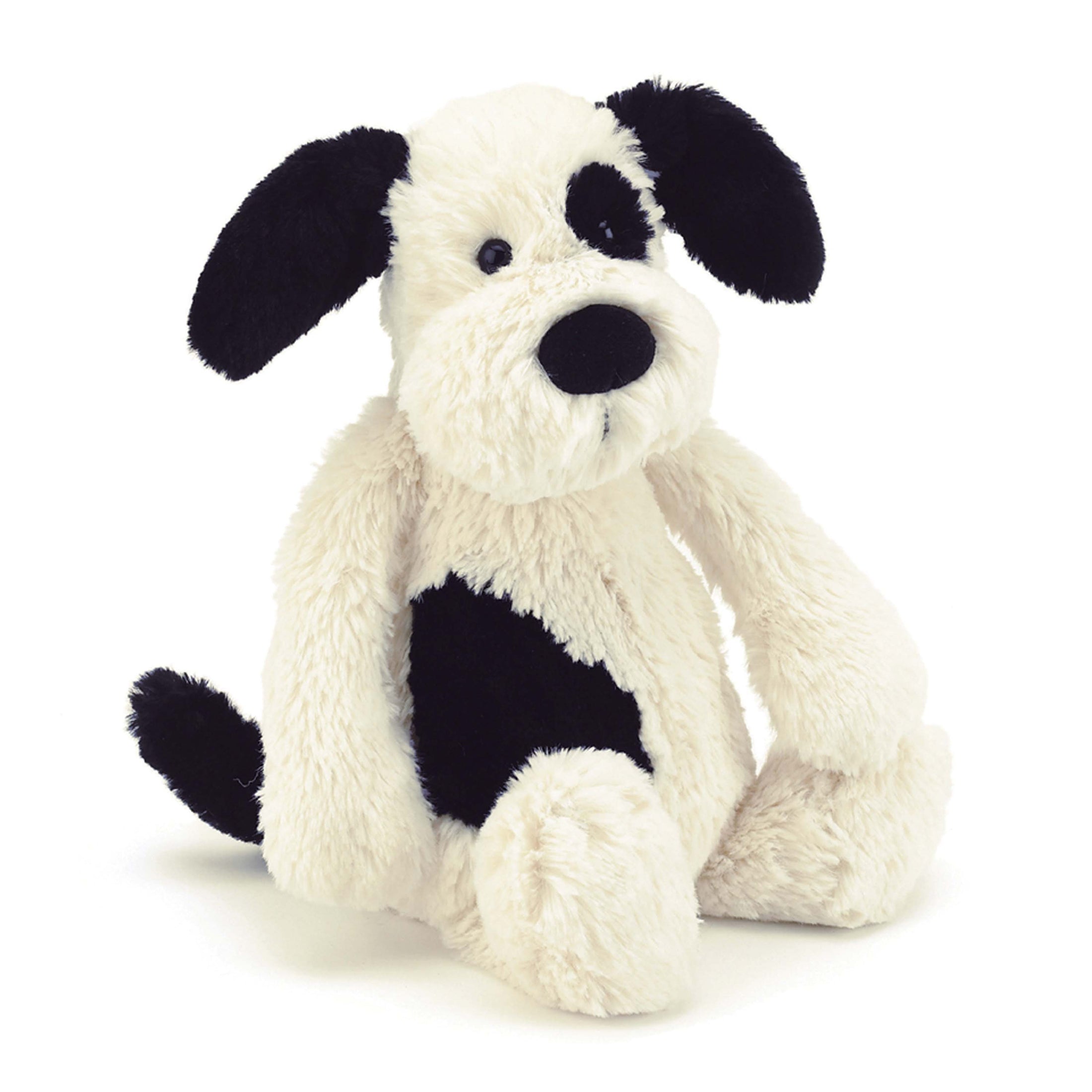Jellycat Bashful Black & Cream Puppy Original - Med