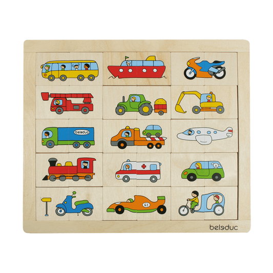 Beleduc Match & Mix Puzzle - Vehicles (3-6yrs)