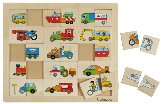 Beleduc Match & Mix Puzzle - Vehicles (3-6yrs)