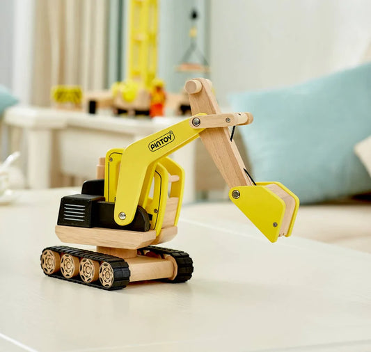 Wooden Digger Pin Toy