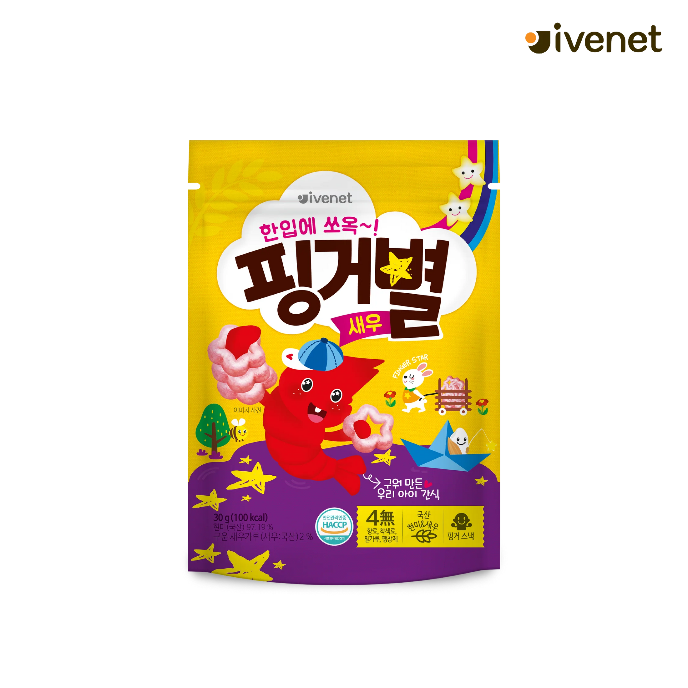Ivenet Baby Finger Stars (Onion/Prawn)
