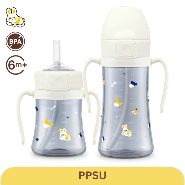 GROSMIMI PPSU Straw cup200ml/ 300ml BUNNIVERSE