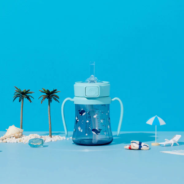 GROSMIMI PPSU Straw cup 200ml/300ml WHALE
