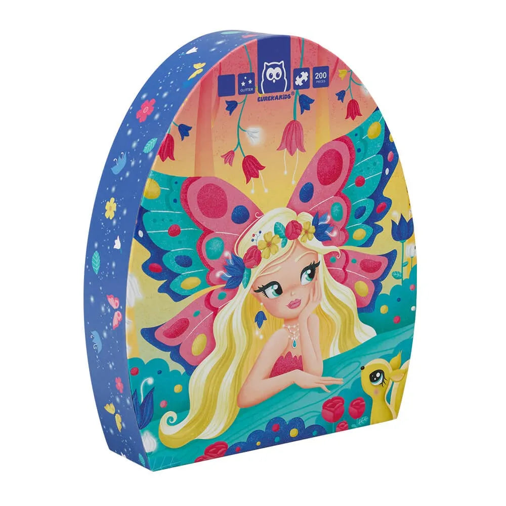 Eurekakids Butterfly Fairy Glitter puzzle 6yrs+