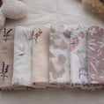 Load image into Gallery viewer, Angioletto 6 Pack Baby Muslin Wash Cloth Flower/Bamboo
