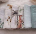 Load image into Gallery viewer, Angioletto 6 Pack Baby Muslin Wash Cloth Flower/Bamboo
