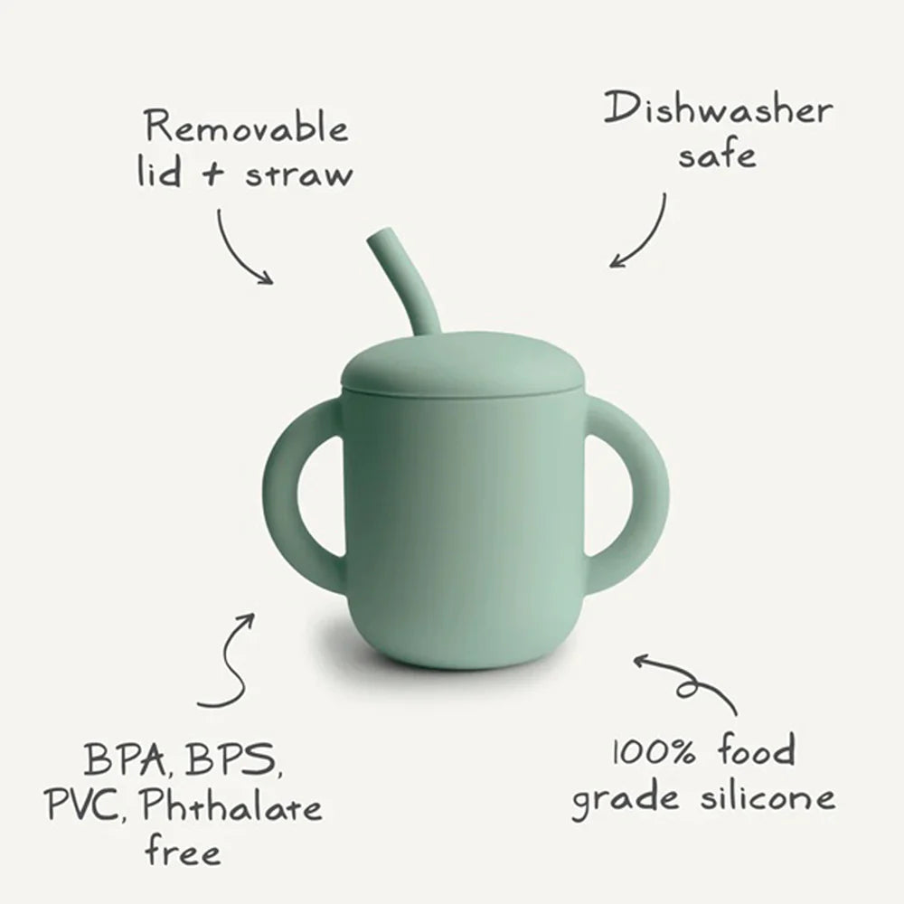 Mushie Training Cup - Cambridge blue