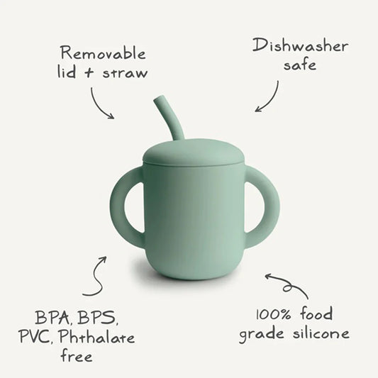 Mushie Training Cup - Cambridge blue