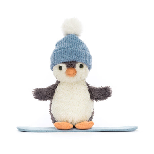 JELLYCAT Peanut Penguin Snowboarding Small