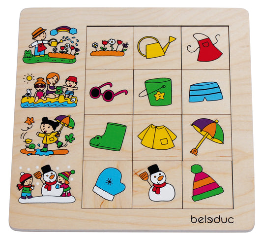 Beleduc Sorting Game Puzzle - Seasons (3-6yrs)