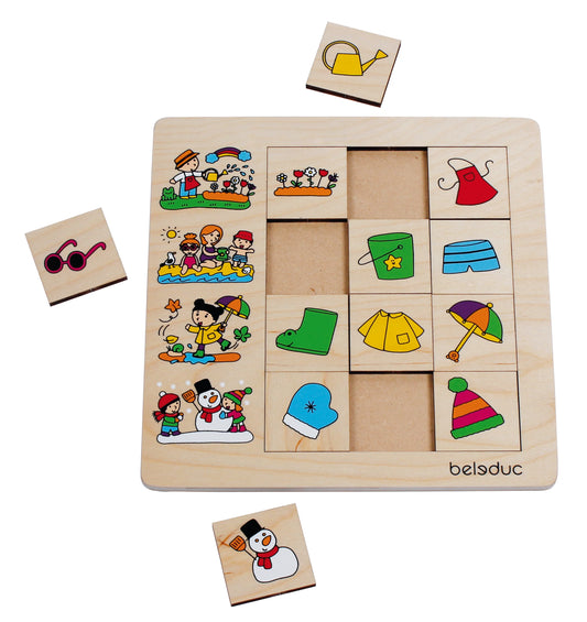 Beleduc Sorting Game Puzzle - Seasons (3-6yrs)