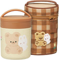 Load image into Gallery viewer, Skater Insulated Soup Jar – brown Mofumo Friends, 300ml
