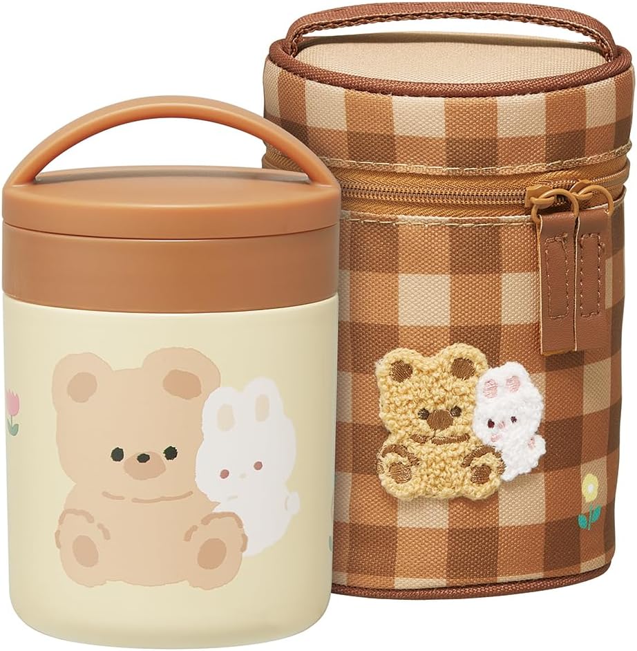 Skater Insulated Soup Jar – brown Mofumo Friends, 300ml