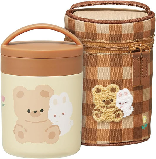 Skater Insulated Soup Jar – brown Mofumo Friends, 300ml