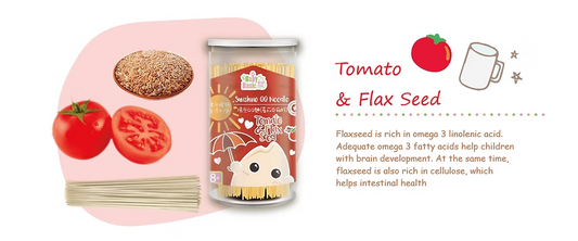 Baby Basic Sunshine QQ Noodle - Tomato & Flax Seed